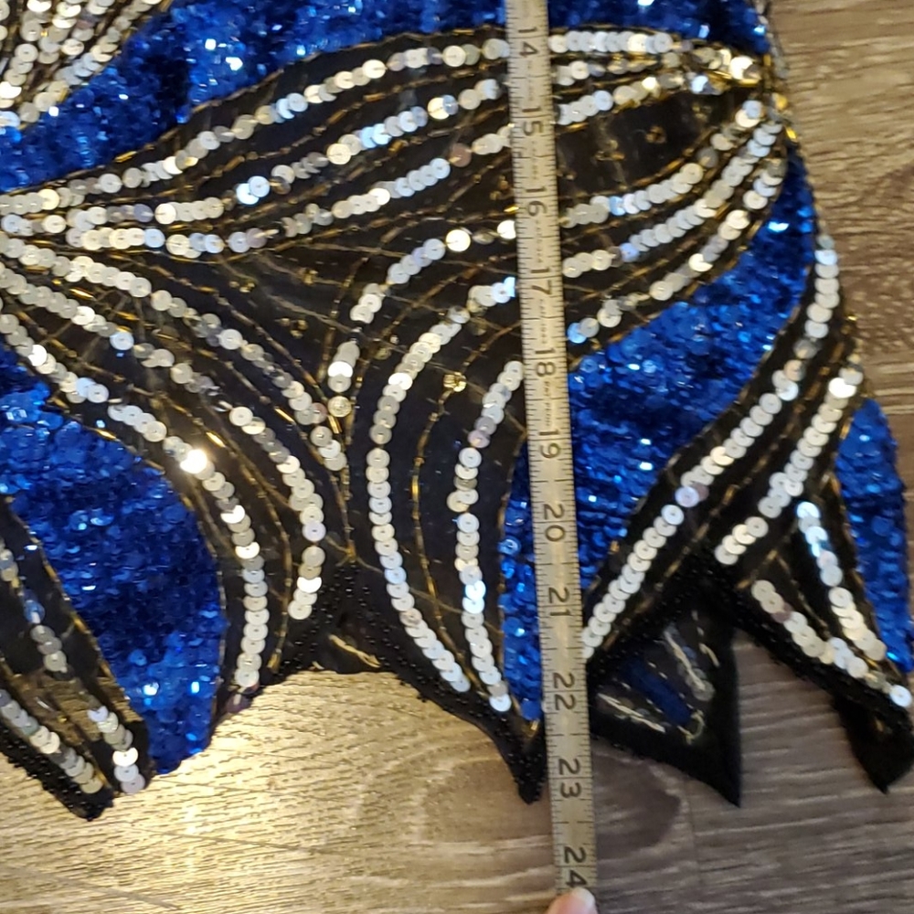 Sequined And Beaded Sheer Rop - image 2